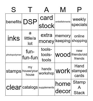 Upper Bucks BINGO--------Supporting Emergency Needs For Seniors Bingo Card