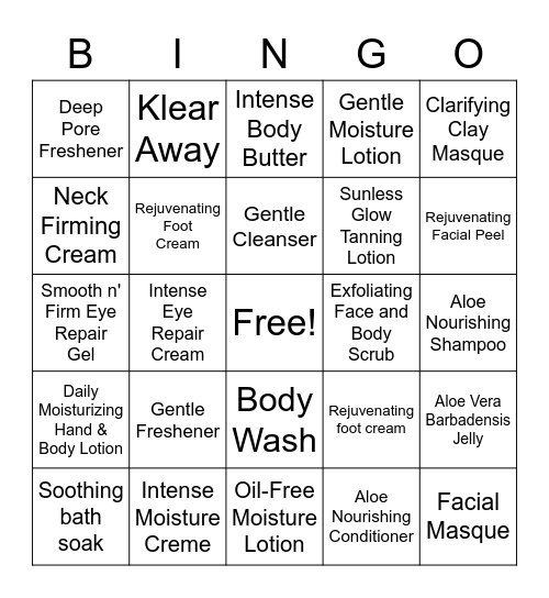 L'BRI Bingo! Bingo Card
