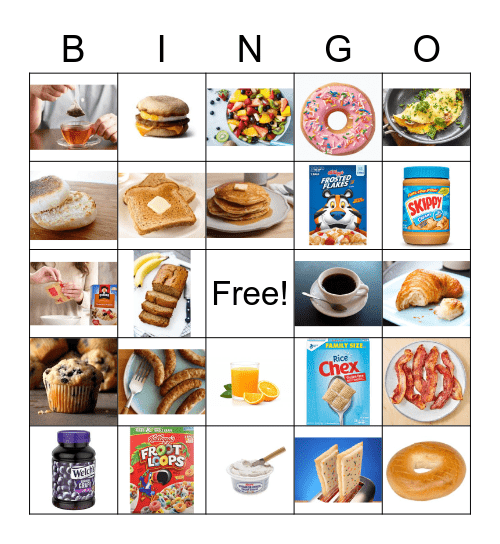 Breakfast Bingo Card