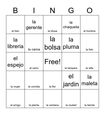 Loteria Bingo Card