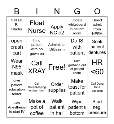 Nurses Week Bingo! Bingo Card