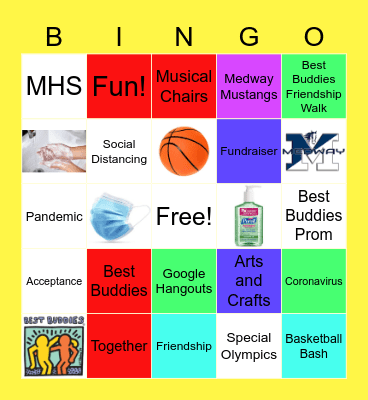 Best Buddies Quarantine Bingo! Bingo Card