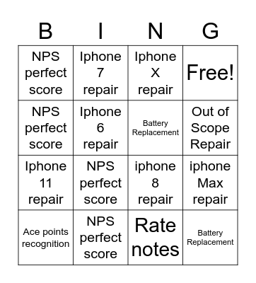 Tech Express & More Bingo Card