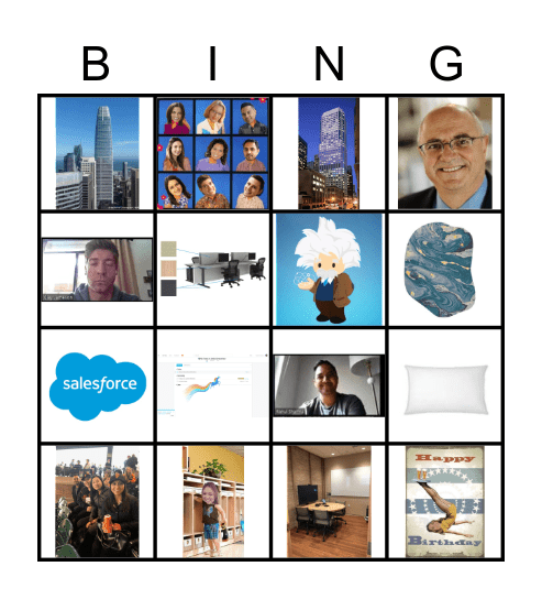 Salesforce Bingo Card