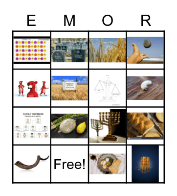 Connect the images to the Parsha! Bingo Card