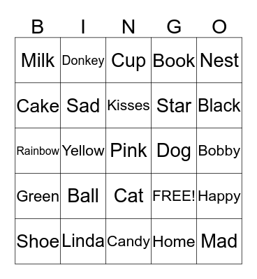 Brithday Bingo  Bingo Card