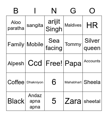 14 years of togetherness Bingo Card