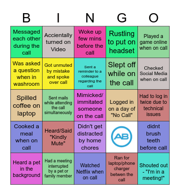 AB Remote Bingo! Bingo Card