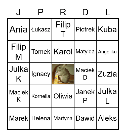 Polski Bingo Card