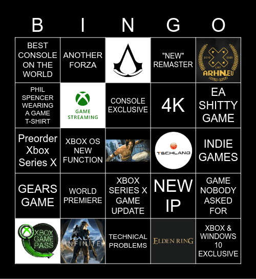 Xbox Inside April 2020 - ARHN.EU Bingo Card