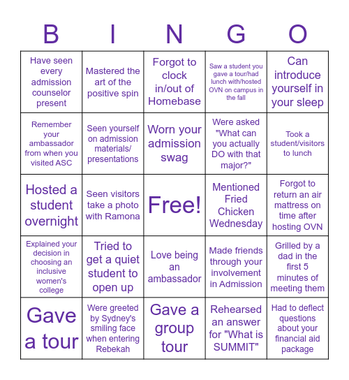 Scottie Bingo! Bingo Card