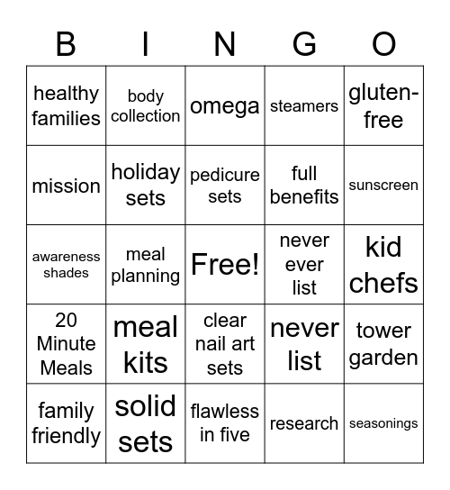 Safer at Home Bingo Card