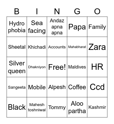 14 YEARS OF TOGETHERNESS Bingo Card