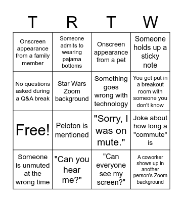 All-Hands Bingo Card
