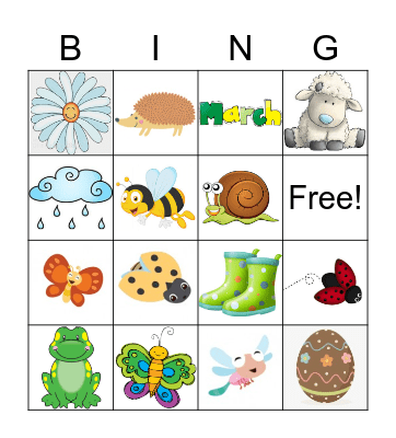 Spring Bingo Card