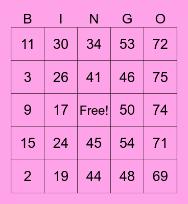Work From Home Bingo Card