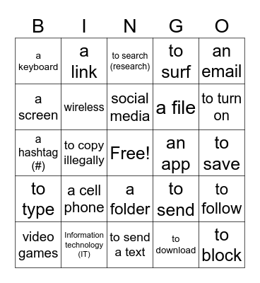 French 8, La technologie Bingo Card