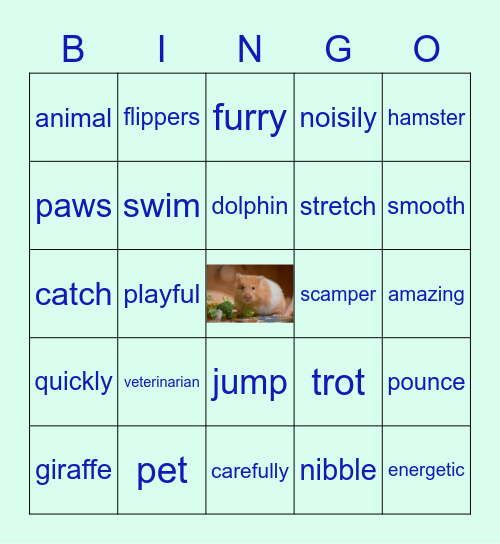 AMAZING ANIMALS! Bingo Card