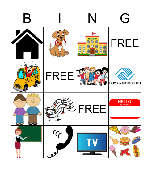 Internet Safety Bingo Card