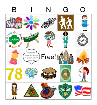Troop 78 BINGO Card