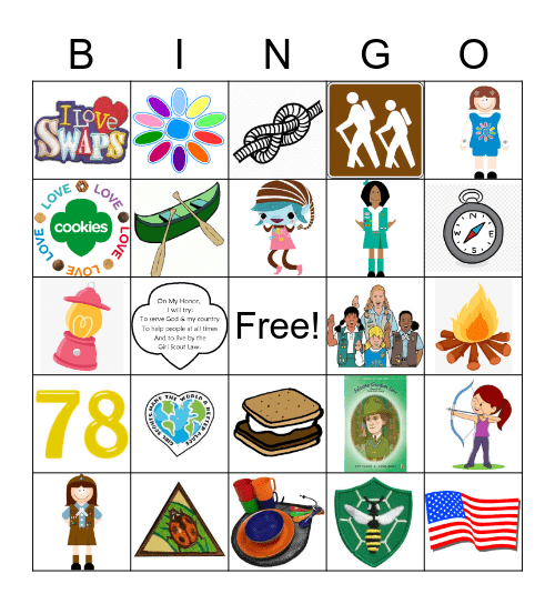 Troop 78 BINGO Card