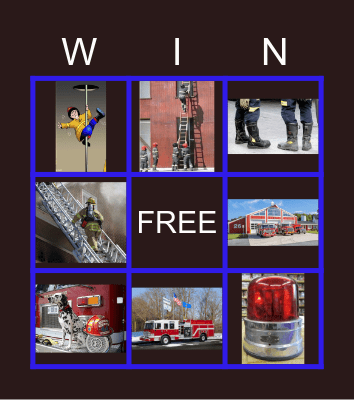 Fire Fighter Mouth Time Bingo Card