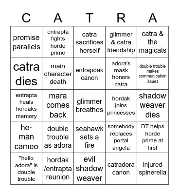 SPOP S5 FAN BINGO Card