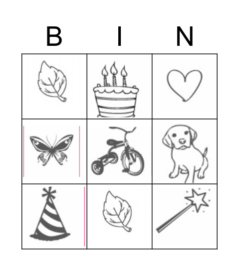 Birthday Bingo Card