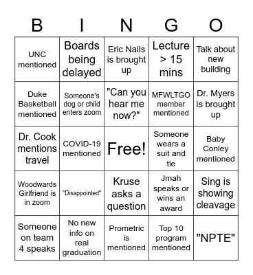 Bingo Card