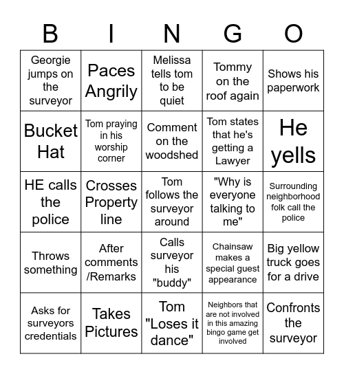 Doomsday Bingo Card