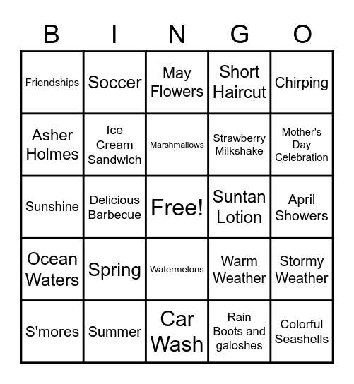 /S/, /R/, /SH/ Bingo Card