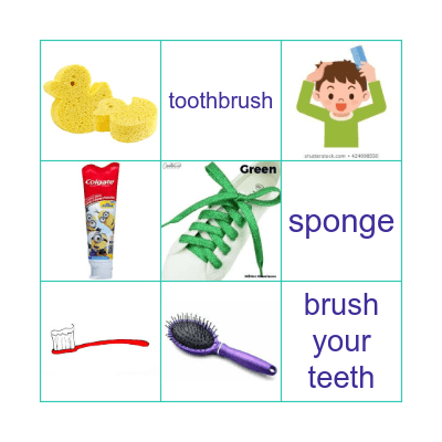 English for Joseph Bingo Card