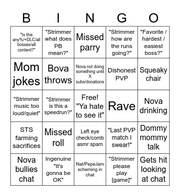 BioticNova Bingo Card
