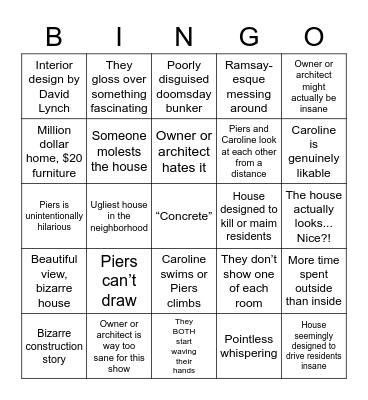 Extraordinary Bingo! Bingo Card