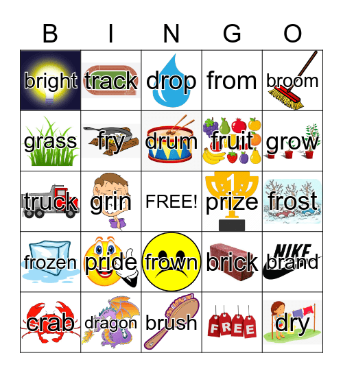 r blends Bingo Card