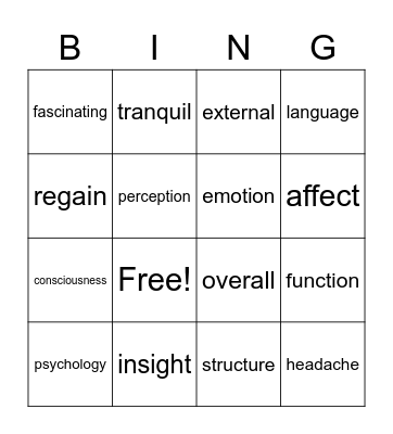 Q:Skills; UNIT 1 Bingo Card