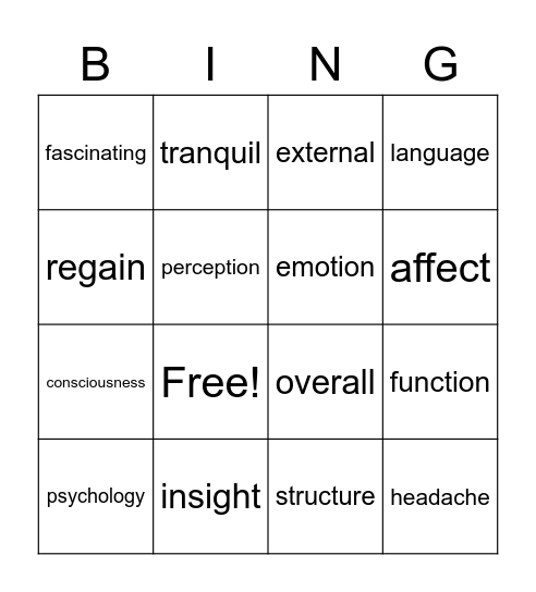 Q:Skills; UNIT 1 Bingo Card