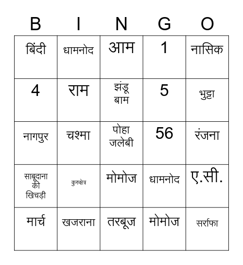 Language Access Services Bingo Card
