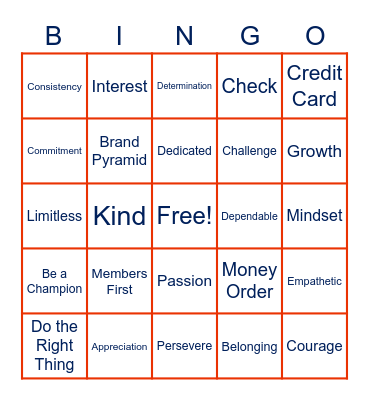 Brand Pyramid Bingo Card