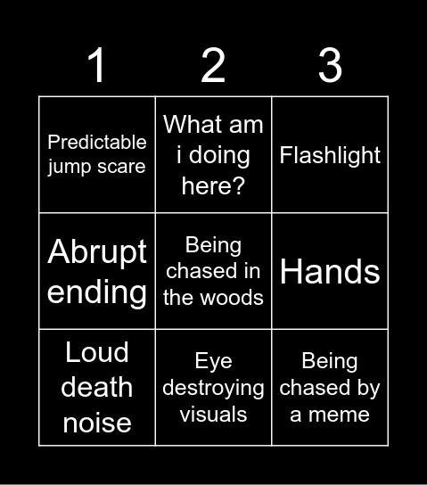 Spooky Bingo Card