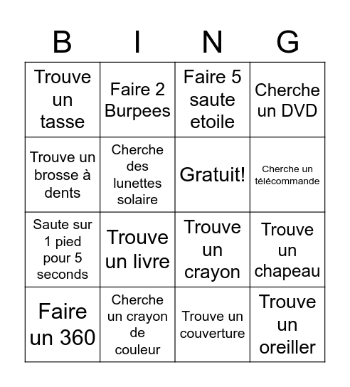 Finding Bingo Card