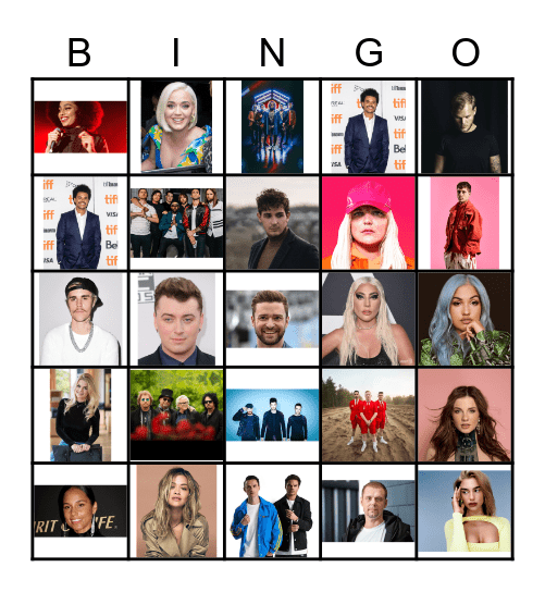 Muziekbingo Card