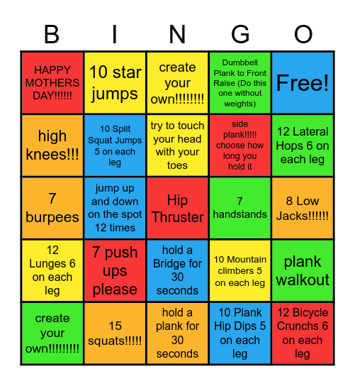 bingo wonderland Bingo Card