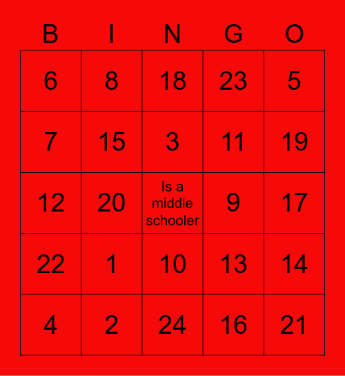 QCH " FUN FACTS" Bingo Card