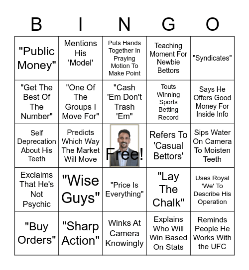 Gianni The Greek Bingo Card