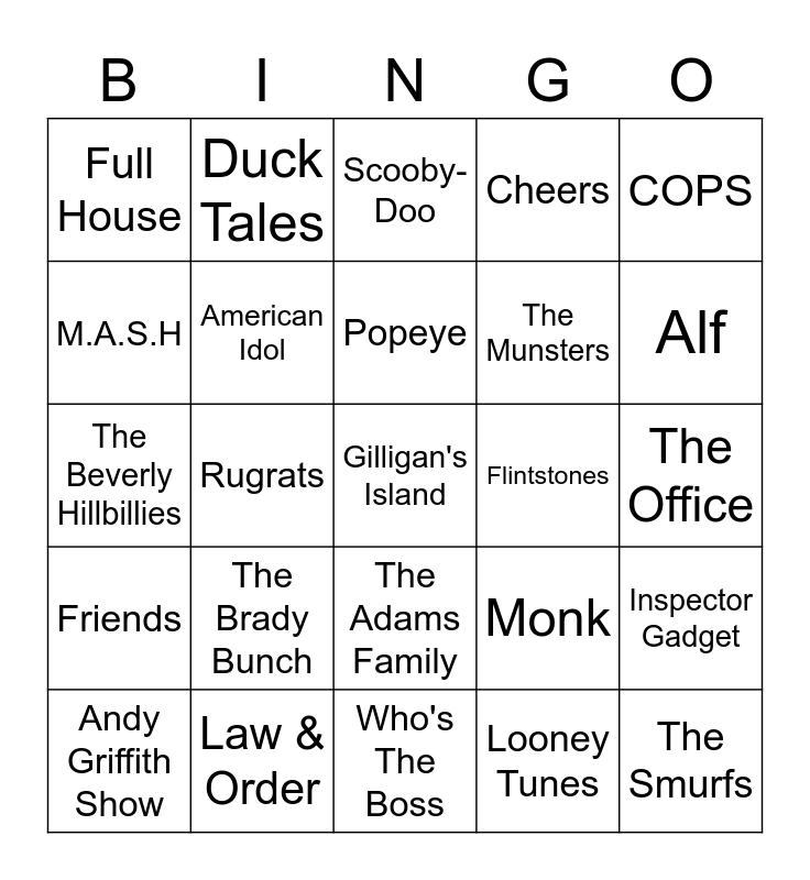 tv-show-theme-songs-bingo-card