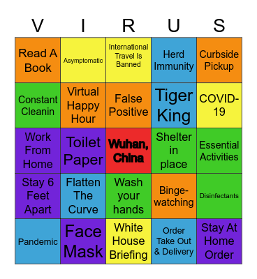 QUARANTINE BINGO Card