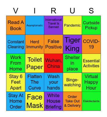 QUARANTINE BINGO Card