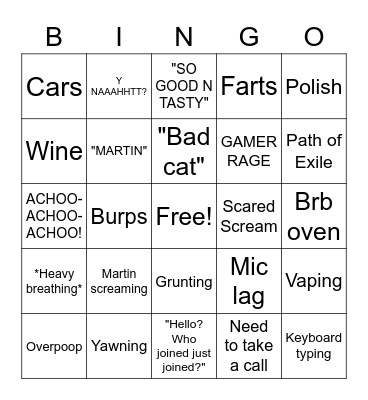 Discord Bingo Card
