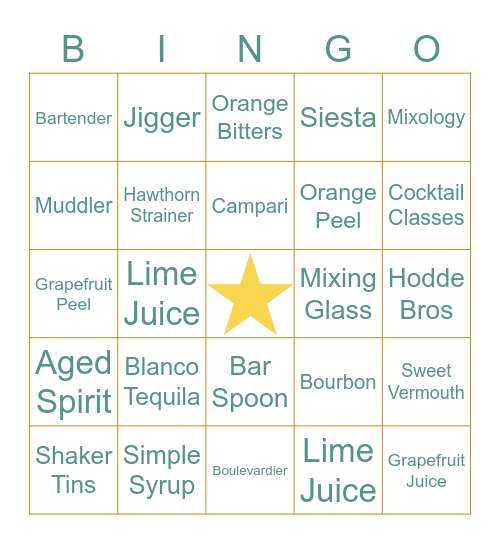 HODDE BROS | BOOZY BINGO Card